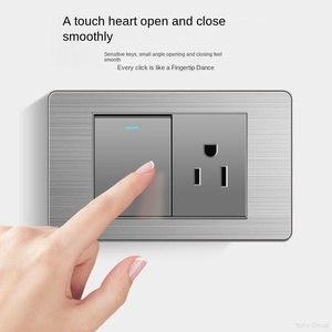 สวิตช์ผนังแบบคู่มาตรฐานอเมริกา รุ่น YUHE 118 วัสดุ PC พร้อมแอป EWeLink 120V 10A ดีไซน์ทันสมัย รับผลิตตามสั่งขายส่ง - Product Image 4