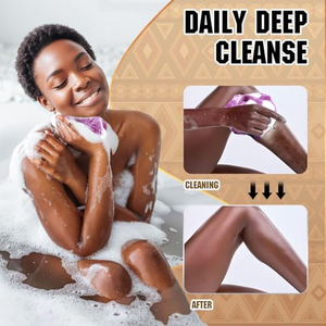 Éponge exfoliante africaine en maille personnalisable avec logo, éponge de bain africaine, tissu de lavage givré pour une peau plus lisse - Product Image 4