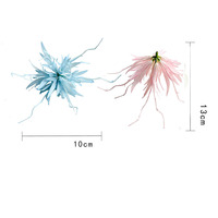 Fleur artificielle Epiphyllum de 10 cm, fausse fleur pour décoration murale de mariage