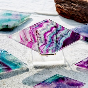 <span class=keywords><strong>Cristal</strong></span> <span class=keywords><strong>de</strong></span> guérison Fluorite arc-en-ciel en forme <span class=keywords><strong>de</strong></span> losange, tranche <span class=keywords><strong>de</strong></span> haute qualité, <span class=keywords><strong>pierre</strong></span> <span class=keywords><strong>de</strong></span> quartz <span class=keywords><strong>de</strong></span> guérison pour cadeau - Product Image 1