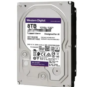 ขายส่ง 8TB WD สีม่วงเฝ้าระวังฮาร์ดไดรฟ์ 3.5 นิ้ว SATA 6GB/s CMR 128MB HDD WD84EJRX