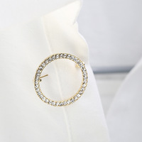 Porte-lunettes de lecture plein strass rond cercle porte-lunettes broche broche