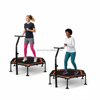 Trampolín Rebounder Zoshine con Manillar Ajustable, Diseño Silencioso con Bungee, Mini Trampolín para Ejercicio en Casa