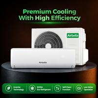 Climatiseur mural monosplit R410A 12000 BTU 1,5 CV 50 Hz à fréquence fixe, refroidissement et chauffage, classe énergétique, mode silencieux, contrôle par application