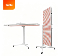 Soporte Universal Eléctrico Blanco y Negro con Control Remoto para Ajuste Flexible, para Lámpara de Terapia de Luz Roja LED para Belleza en el Hogar