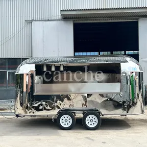 Camion de restauration mobile de haute qualité en acier inoxydable de 4 m pour la vente, idéal pour le camping - Product Image 4