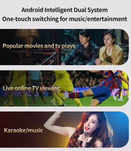 Black Party KTV Wireless <b>Microphone</b> for Kids Android <b>Speaker</b> With Screen Home Use System Set - Product Image 2