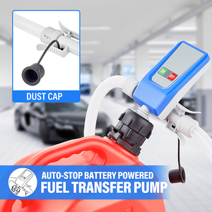 3.2GPM <b>Battery</b>-Powered Fuel Transfer <b>Pump</b> with Auto Nozzle Sturdy & Swift-Operating Made of Durable Plastic - Product Image 5