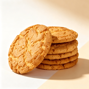 Biscuits et pâtisseries biologiques importés, faibles en sucre, directement de l'usine : Shortbread au beurre et pêche croustillante - Product Image 1