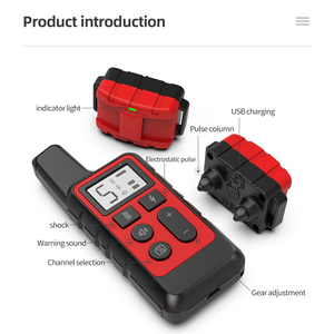 Yeni 500 ultrasonik anti <span class=keywords><strong>bark</strong></span> cihaz metre su geçirmez pet uzaktan kumanda şarj titreşim köpek tasması uzaktan kumanda 40% - Product Image 2