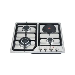 High Quality Family Kitchen Appliance 4 Burner Built In Gas Stove Stainless Steel Gas Hob