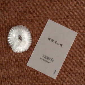 Nhựa dùng một lần polyethylene Mũ tắm cho khách sạn và du lịch không thấm nước dày đàn hồi PE tắm Headband - Product Image 3