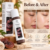 Nettoyant Visage Purifiant au Ganoderma Fermenté pour le Contrôle du Sébum, Nettoyage en Profondeur, Réduction des Pores Obstrués et Purification du Visage au Reishi