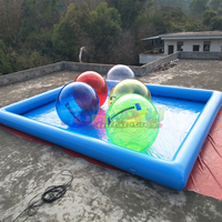 Piscine gonflable antidérapante en PVC de qualité commerciale pour adultes avec sièges, portable, pour usage extérieur familial