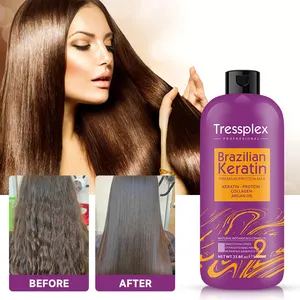 Tressplex 1000mL Reparación de peluquería Queratina brasileña Kit de tratamiento alisador de cabello para alisar el cabello de queratina