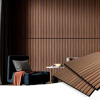 Panneaux muraux acoustiques écologiques en chêne imperméable WPC ignifuges insonorisants NRC 0.8 Panneau mural acoustique contemporain pour hôtel