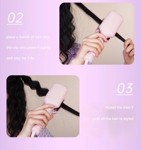 Fer à boucler rose au design mignon, mini fer à friser portable, boucleur électrique PTC à chauffage rapide, boucleur pour tous types de cheveux - Product Image 5