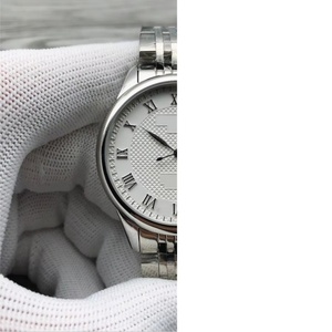 Simple and fashionable business-style men's watch with 906 stainless steel, round 42mm dial and strap, custom logo - Product Image 1