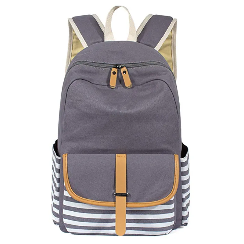 Nice Quality Canvas School Backpack Teenager Girls Laptop Bag Backpack Book Bag