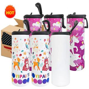 Full Printable 20Oz Tumblers Screw on <b>Top</b> Leak Proof Sublimation Tumbler <b>With</b> Sports Lid - Product Image 2