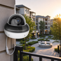 Caméra de sécurité dôme PTZ sans fil WiFi avec projecteur infrarouge, vision nocturne, détection de mouvement et Ethernet pour la maison et le bureau