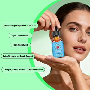 OEM/ODM Gotas de Colágeno Orgánico para Adultos, Bajo en Azúcar, Extra Fuerte, para la Elasticidad de la Piel, Salud Ósea, Apoyo a la Belleza, Muestra Gratis - Product Image 5
