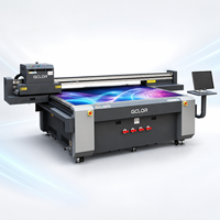 Impresora UV de Cama Plana GCLOR Gen6/Gen5 2513 de 2.5*1.3m con Altura de Impresión de 40cm para Materiales Rígidos y Flexibles