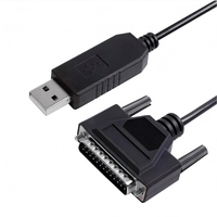 Cable Serial USB-A a DB25 Macho RS232 con Chipset FT232RL y Conductor de Cobre Trenzado para FANUC CNC