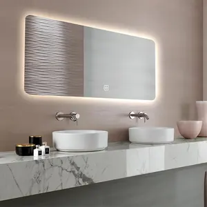 Sbrinatore led illuminato smart touch interruttore retroilluminato specchio bagno specchio con luce a led