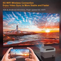 Veacine T6PLUS Produit intelligent Mini projecteur portable LED 1080P Support Home cinéma 230 ANSI Lumens 8G WiFi6 Mise au point