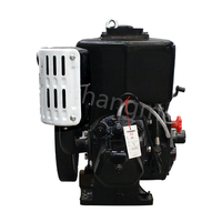 Moteur diesel marin puissant Yangmai 22hp 28hp, moteur diesel monocylindre à démarrage électrique Yangmai 8hp 10hp 15hp