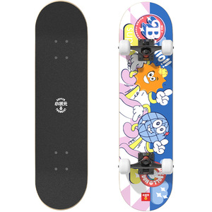 Xiao Zhuangyuan <span class=keywords><strong>Skateboard</strong></span> Manufacturer Wholesale Street Skating Beginner Adult Professional Shock Absorption Four-Wheel Double - Product Image 3