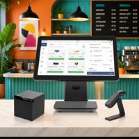 Надежная POS-система с двумя экранами, 4 ГБ + 64 ГБ, быстрая обработка, моноблочный POS-терминал для розничной торговли
