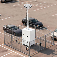 Tour de vidéosurveillance à déploiement rapide, étanche IP65, en acier galvanisé, avec option de panneaux solaires