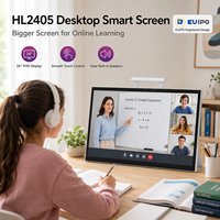 Écran intelligent portable 24/27/32 pouces Android 15 avec écran tactile, batterie, caméra et haut-parleurs pour la maison, le bureau et le fitness