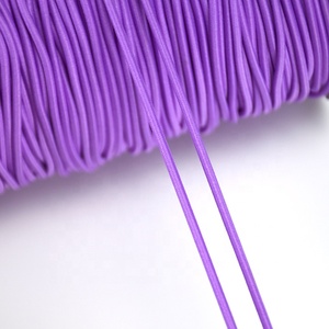 Cordon élastique rond en polyester coloré et durable, prix d'usine, pour vêtements de sport et lacets - Product Image 2