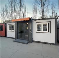 Maison conteneur de luxe extensible de 40 pieds, normes australiennes, module préfabriqué, villa portable en structure acier à vendre