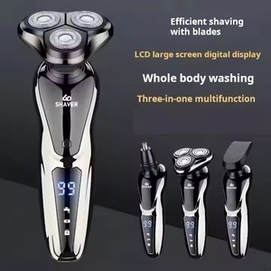 Afeitadora 3 en 1 para Hombre, Kit de Aseo Masculino, Afeitadora Eléctrica con Pantalla LCD, Recortadora de Pelo Impermeable, Recortadora de Vello Nasal y de Orejas, y Rasuradora de Barba - Product Image 5
