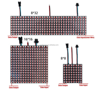 Matrice LED programmable WS2812B 5V RGBIC Écran de pixels 8x8 16x16 8x32cm Panneau flexible pour Arduino Raspberry Pi DIY