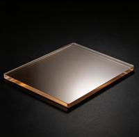Clôture de sécurité industrielle sur mesure, plaque en polycarbonate durable de couleur marron