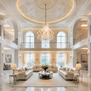 Service de dessins 3D néoclassiques pour toute la <span class=keywords><strong>maison</strong></span>, conception élégante de plafond rotund, solution personnalisée pour villa - Product Image 1