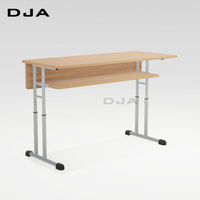 DJA Wholesale - Mobilier scolaire moderne - Ensemble table et chaise réglables en hauteur pour deux élèves - Écoles primaires, secondaires et supérieures