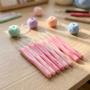 Juego de Agujas de Ganchillo <span class=keywords><strong>Dr</strong></span>. Sheknit con Mango Suave, Agujas de Tejer Coloridas, Bolsa de PU Incluida para Trabajos de Aguja - Product Image 3