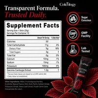 Extrait de Garcinia Cambogia Sugar Conscious en bâtonnets de gelée 1200mg, riche en fibres, complément alimentaire à emporter