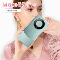 Smartphone MATE 60 avec écran LED de 6,7 pouces, processeur Deca Core Snapdragon 800 Series, 120 Hz, appareil photo 108 MP, Android 13, 5G, double SIM