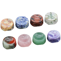 Support de boule ronde en cristal naturel, base en forme d'œuf, thème amour, tendance mode