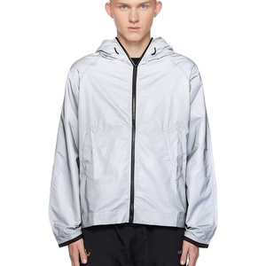 Vestes pour hommes personnalisées en usine veste imperméable de haute qualité Shell <span class=keywords><strong>Win</strong></span> Breakers coupe-vent réfléchissant - Product Image 1
