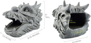 Extensions de gouttière en résine polymère Shunxu, tête de dragon décorative antique - Product Image 3