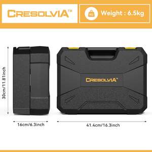 CRESOLVIA Juego de Herramientas de 328 Piezas, Caja de Herramientas con Cajones de Almacenamiento, Acero al Carbono, Polipropileno, Llave Hexagonal para Reparaciones del Hogar, Automóviles, Bricolaje y Uso General - Product Image 4