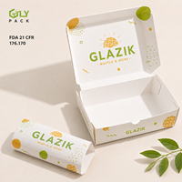 Boîte à gaufres personnalisée de qualité alimentaire avec couvercle, emballage jetable pour gaufres belges, desserts à emporter pour café, boulangerie, restaurant